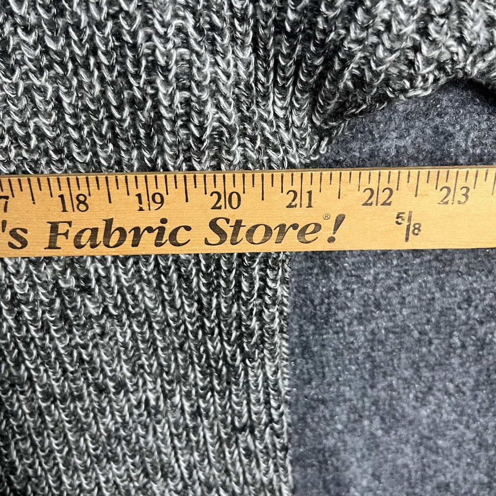 Jones New York Cardigan Women Medium Black White Marled Knit Shawl Collar NWT - Picture 9 of 9